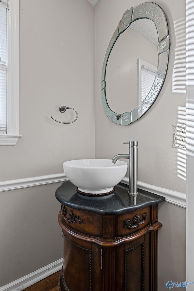 bathroom with vanity