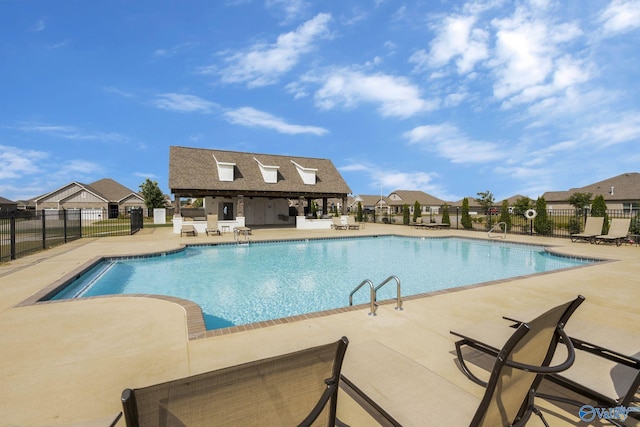 view of pool with a patio area