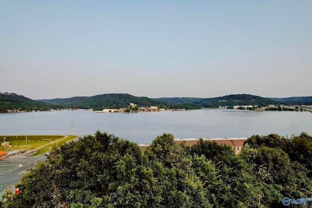 view of water feature featuring a mountain view