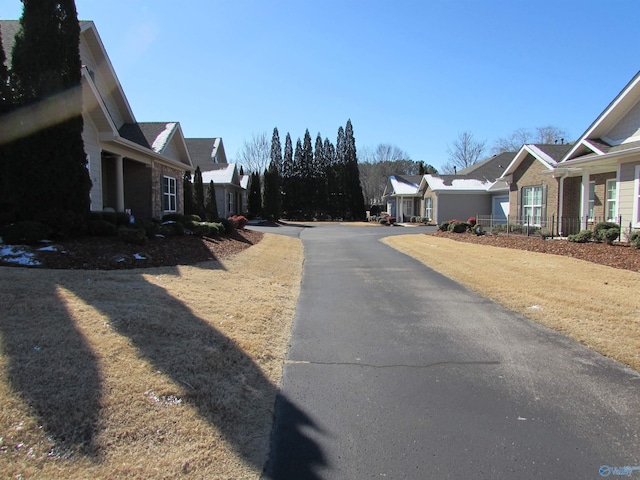 view of street with a residential view