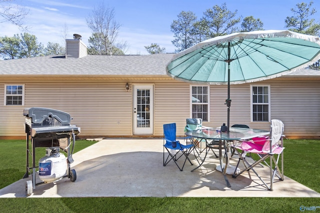 view of patio / terrace featuring grilling area