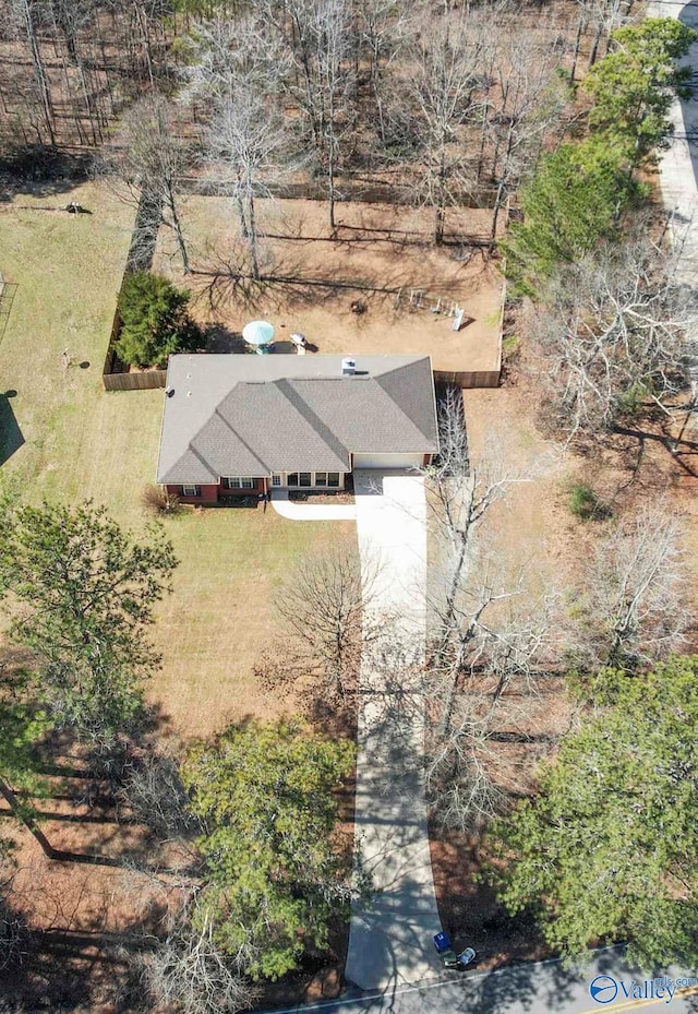 birds eye view of property