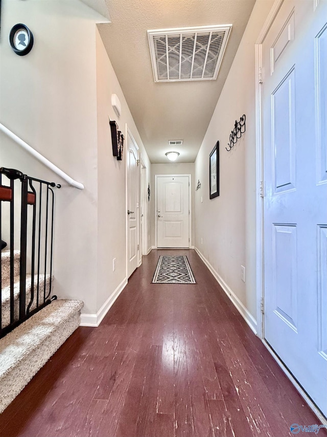 interior space featuring dark hardwood / wood-style floors