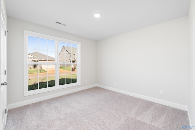 view of carpeted empty room