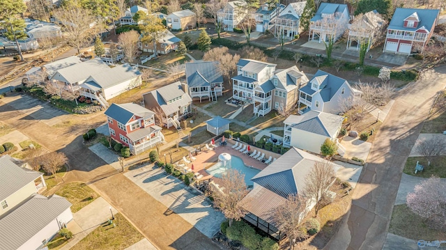 birds eye view of property featuring a residential view