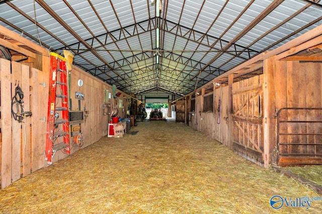 view of horse barn