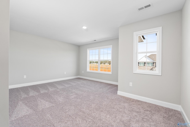 view of carpeted empty room