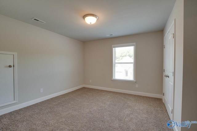 view of carpeted empty room