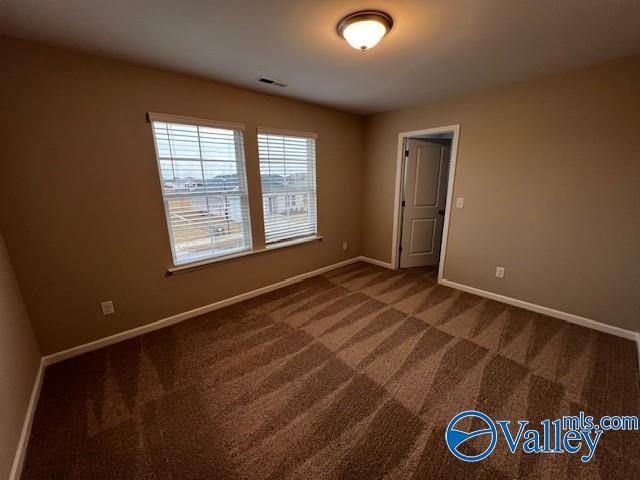 view of carpeted empty room