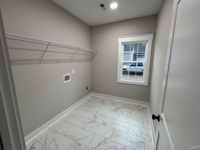 washroom featuring hookup for a washing machine, gas dryer hookup, and electric dryer hookup