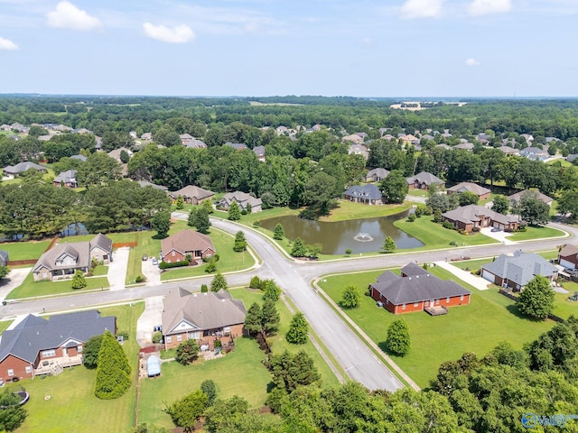 238 Riverwalk Trl, New Market, AL 35716 - aerial perspective of suburban area with a large body of water