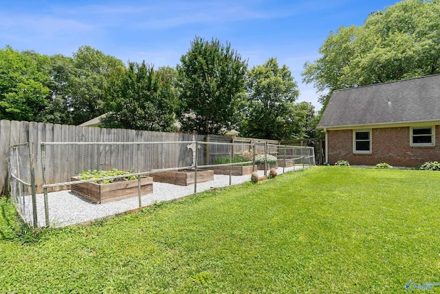 24961 Capshaw Rd, Athens, AL 35613 - fenced yard with a vegetable garden