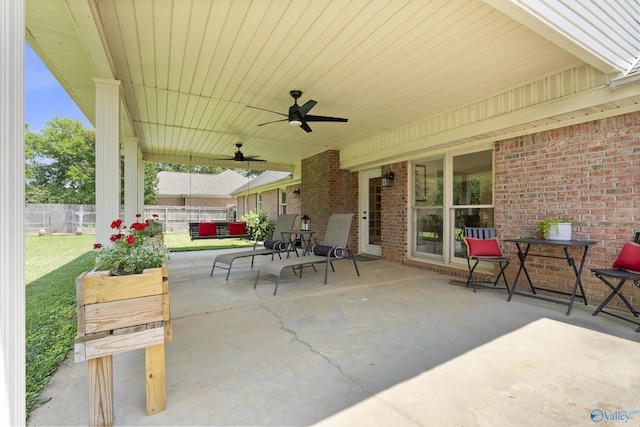 24961 Capshaw Rd, Athens, AL 35613 - view of patio with a ceiling fan