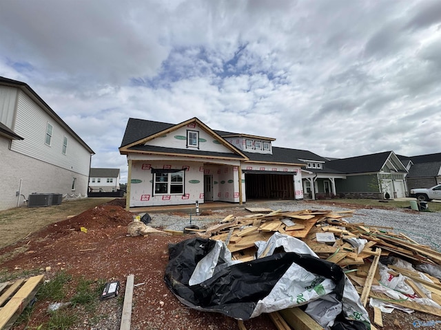 19955 Pebble Brook Ln, Athens, AL 35611 - property under construction featuring covered porch and central AC