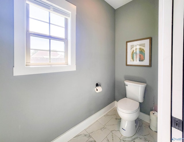 bathroom featuring toilet