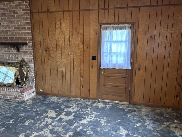 765 County Road 745, Cedar Bluff, AL 35959 - interior space with carpet flooring and wooden walls