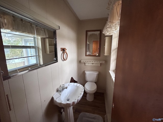 765 County Road 745, Cedar Bluff, AL 35959 - bathroom featuring toilet and wood finished floors