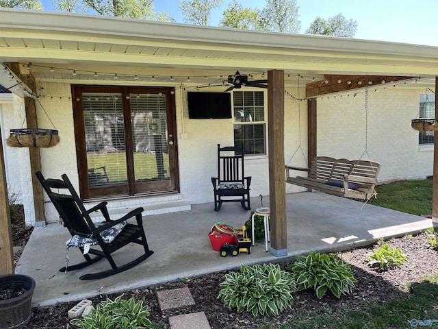 view of patio / terrace featuring a porch