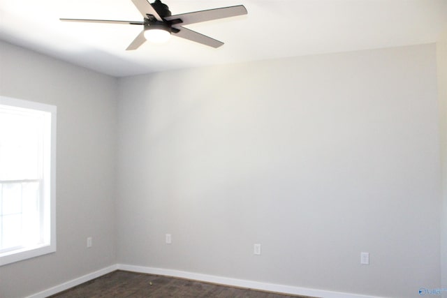 6200 Dalewood Ln, Guntersville, AL 35976 - spare room featuring baseboards and ceiling fan