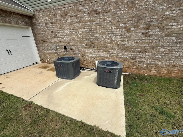 101 River Springs Ct, New Market, AL 35761 - exterior view of cooling unit and brick siding