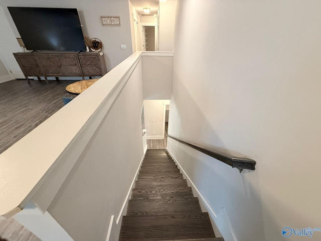 101 River Springs Ct, New Market, AL 35761 - stairs featuring wood finished floors and baseboards