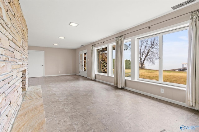 view of unfurnished living room