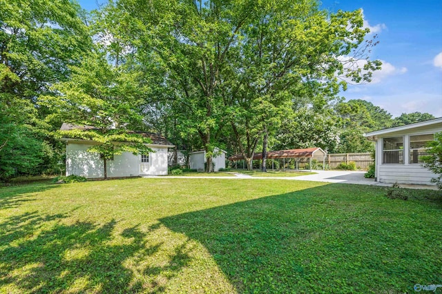 11303 Crestfield Dr, Huntsville, AL 35803 - view of yard featuring an outdoor structure