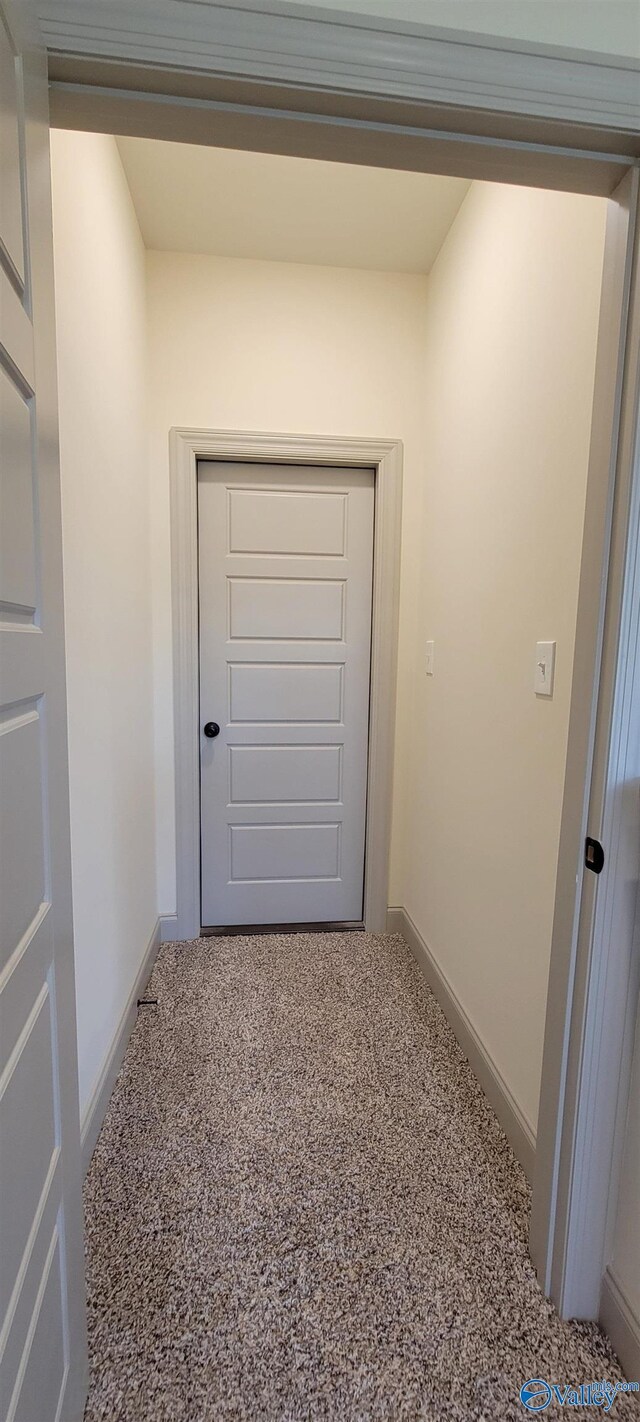 doorway with carpet