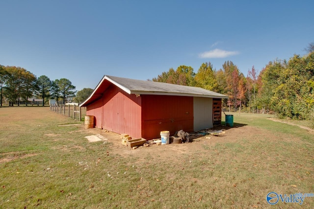 view of property exterior featuring a lawn