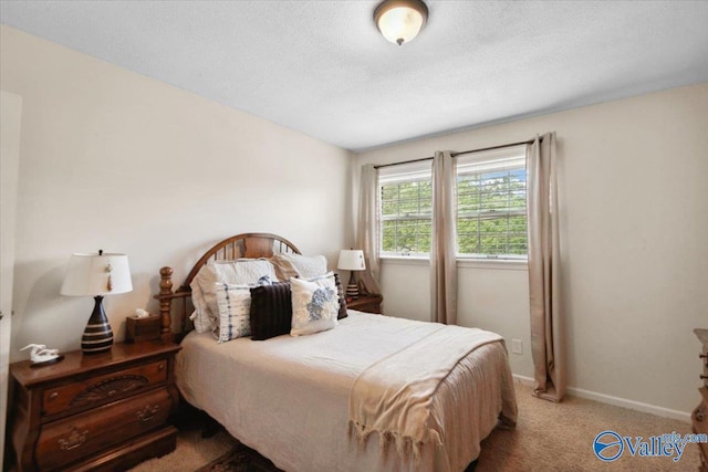 6304 Cedar Point Dr, Huntsville, AL 35810 - bedroom with carpet flooring, baseboards, and a textured ceiling