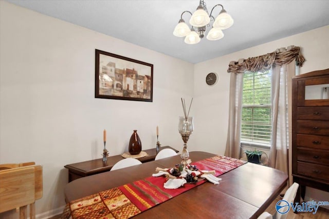 6304 Cedar Point Dr, Huntsville, AL 35810 - dining space featuring a chandelier
