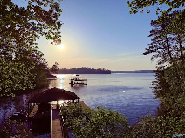 119 County Road 2112, Bremen, AL 35033 - dock area with a water view and boat lift