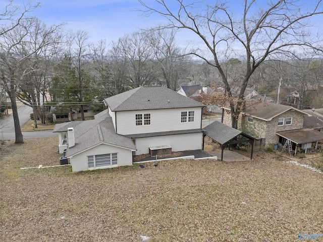 view of rear view of property