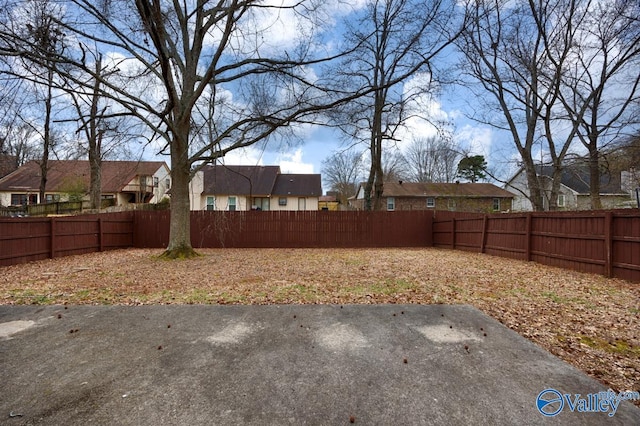 view of yard with a patio