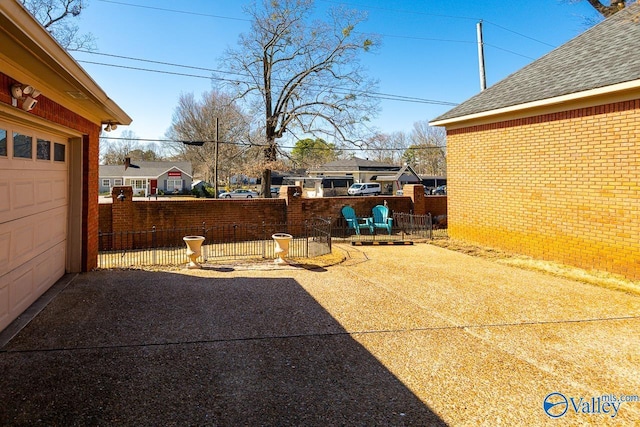 view of patio with fence