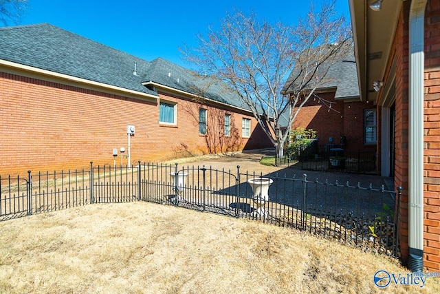 exterior space with fence