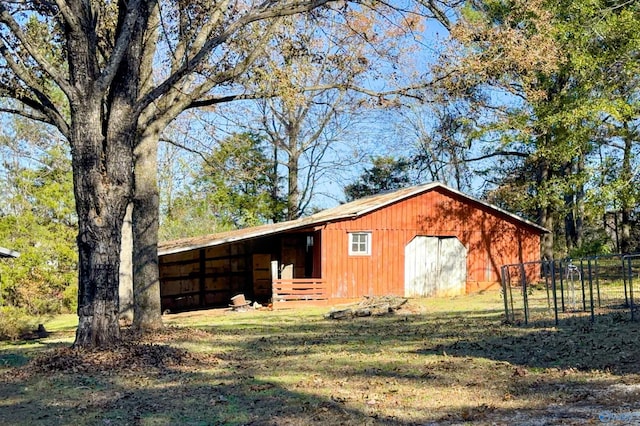 view of outbuilding