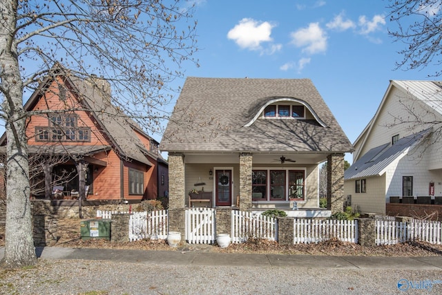 view of front of home with a porch