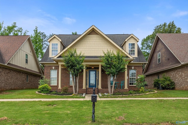 8 Cypress Point Dr, Huntsville, AL 35824 - view of front of house with brick siding and a front lawn