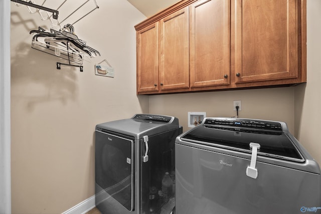 8 Cypress Point Dr, Huntsville, AL 35824 - laundry room with separate washer and dryer, cabinet space, and baseboards