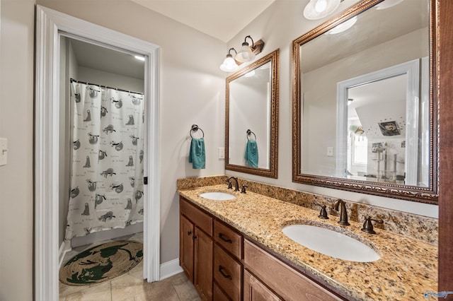 8 Cypress Point Dr, Huntsville, AL 35824 - full bath with double vanity and curtained shower