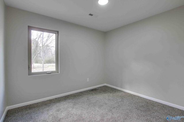 view of carpeted empty room