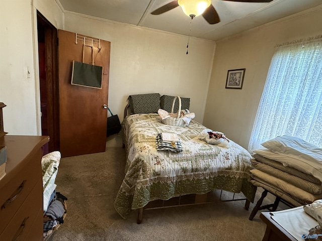 4094 County Road 66, Section, AL 35771 - carpeted bedroom featuring multiple windows and a ceiling fan