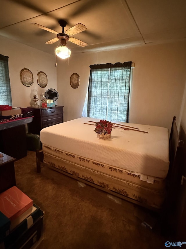 4094 County Road 66, Section, AL 35771 - carpeted bedroom with a ceiling fan