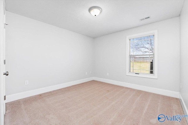 view of carpeted empty room