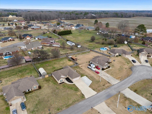 birds eye view of property