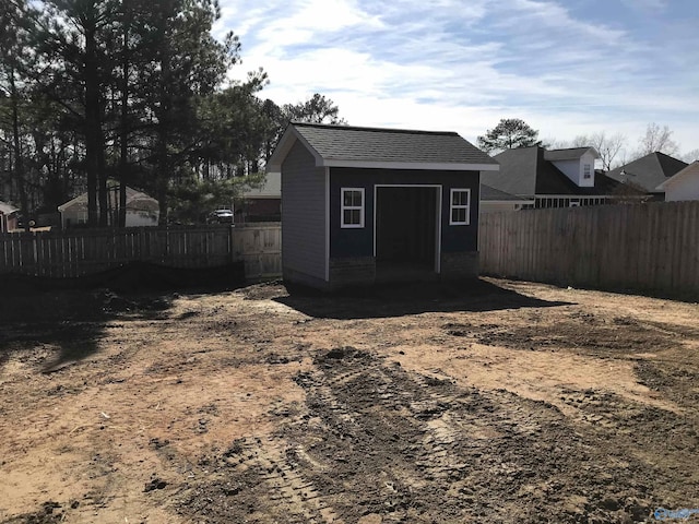 view of outbuilding