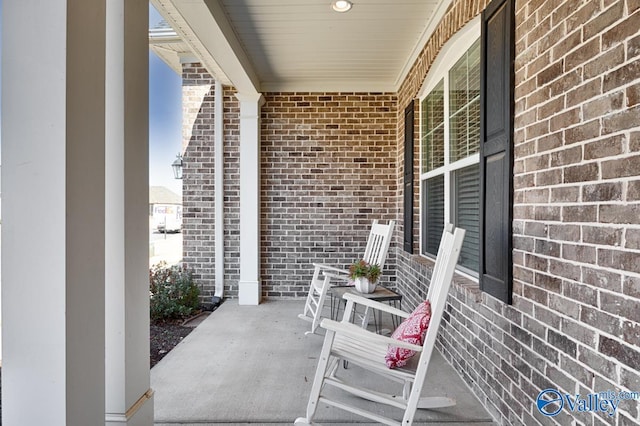 view of patio / terrace with a porch