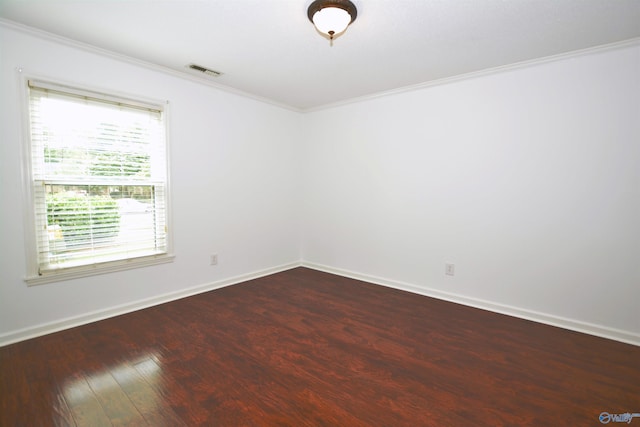 310 Drury Ln, Huntsville, AL 35802 - empty room featuring ornamental molding and dark wood finished floors