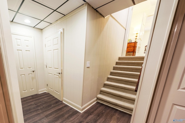 218 Beaver Run Dr, Madison, AL 35758 - stairs featuring wood finished floors and baseboards